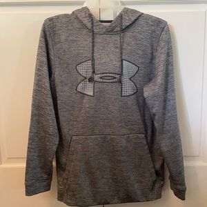 Under Armour Dark Gray Long Sleeve Hooded Sweatshirt for Men